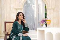 Har Din 6 –Deep Green Embroidered 3Pc Suit