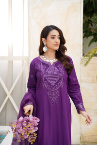 Har Din 4 – Purple Embroidered 3Pc Suit