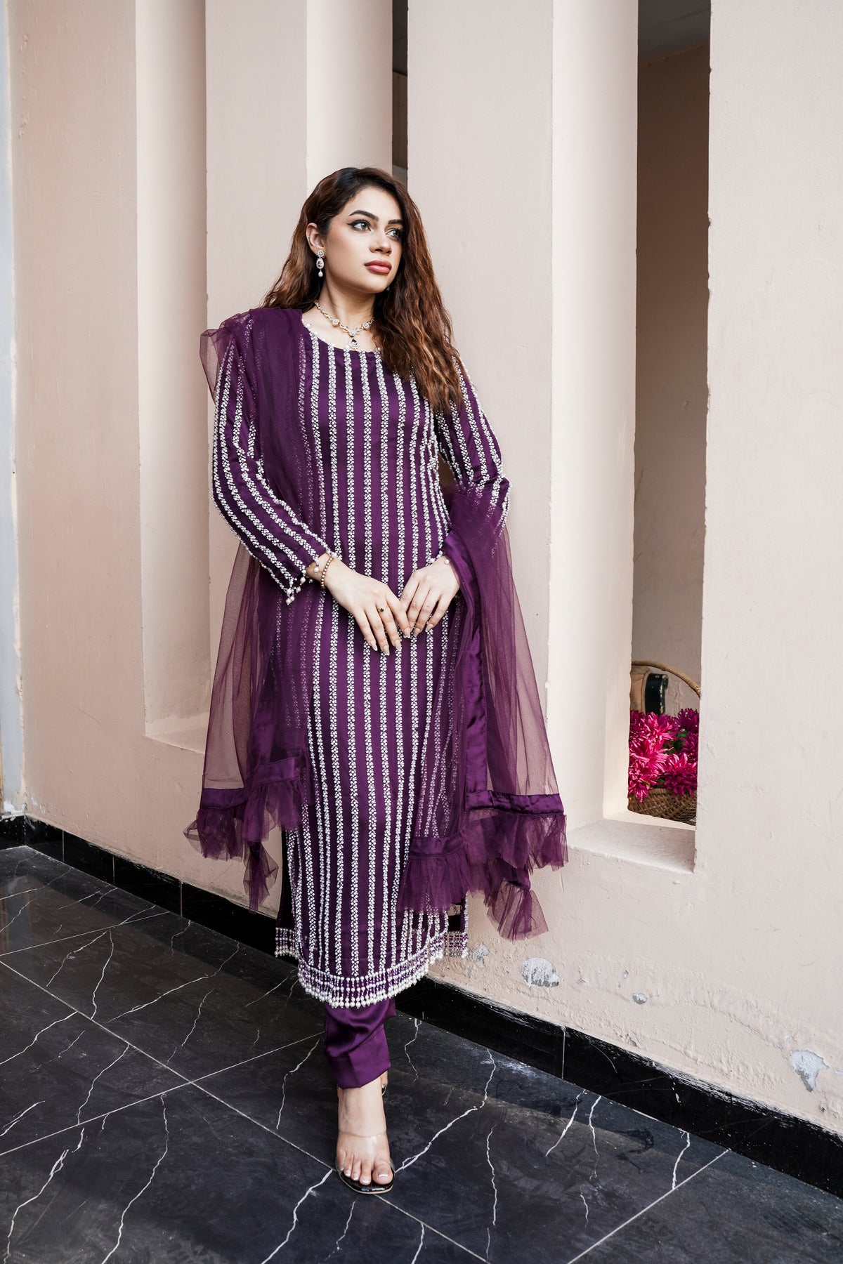 Queen Libas Luxury Collection D/1 -Readymade Pakistani Suits UK