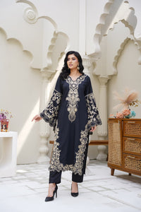 Har Din 3 – Black Embroidered 2Pc Suit