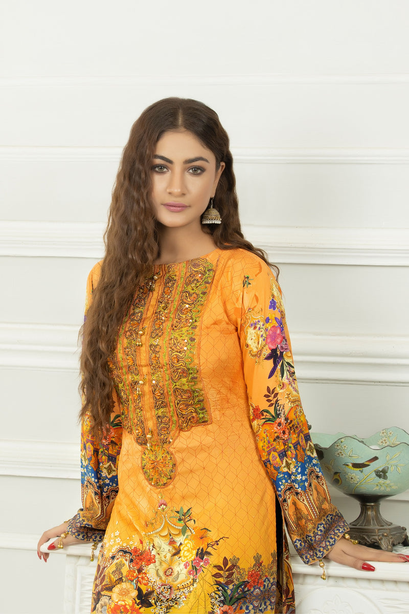 Queen Libas Summer Kurti  -Pakistani Readymade Suit -Readymade Pakistani Suits UK