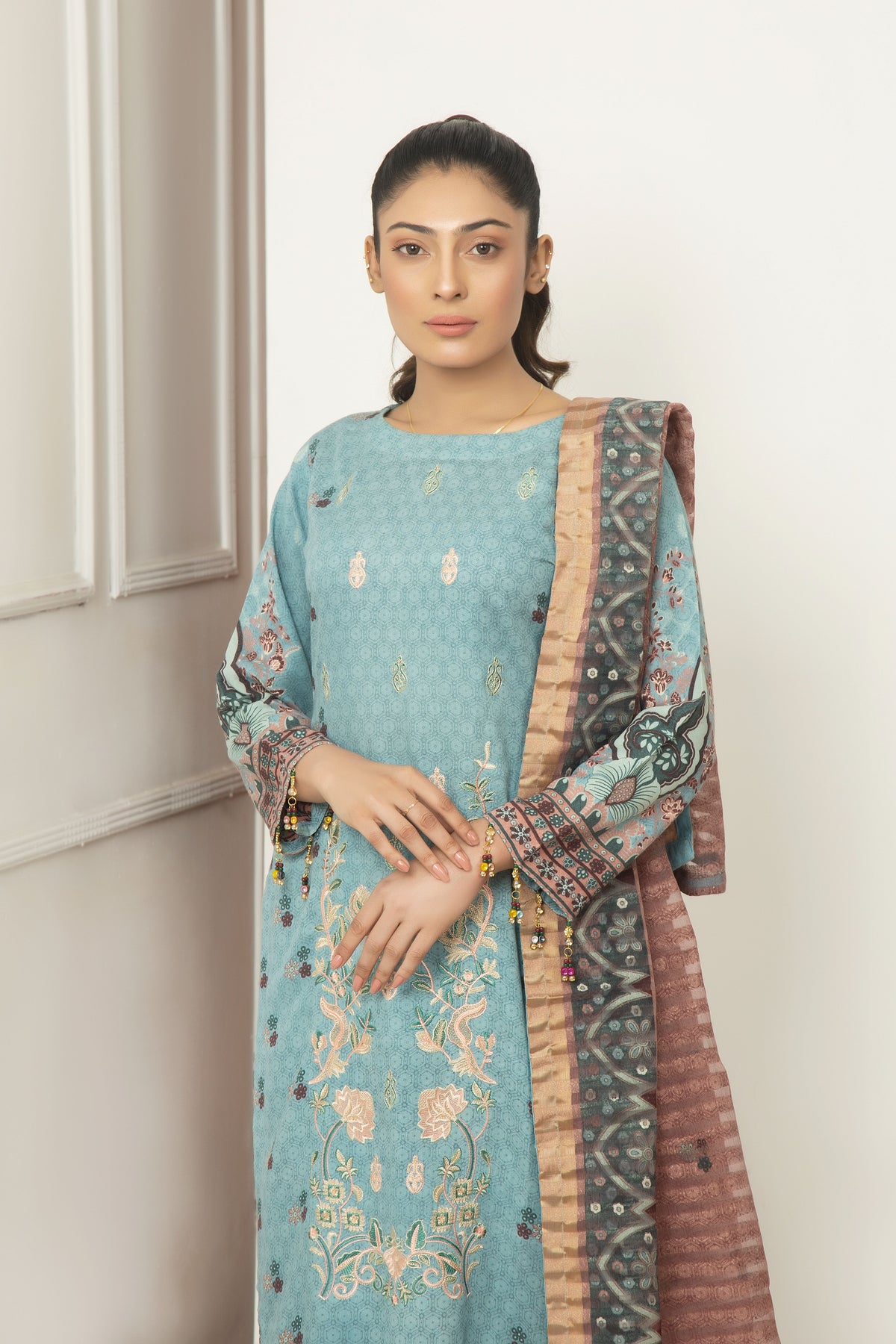 Queen Libas Casual Suit 1  karandi -Readymade Pakistani Suits UK