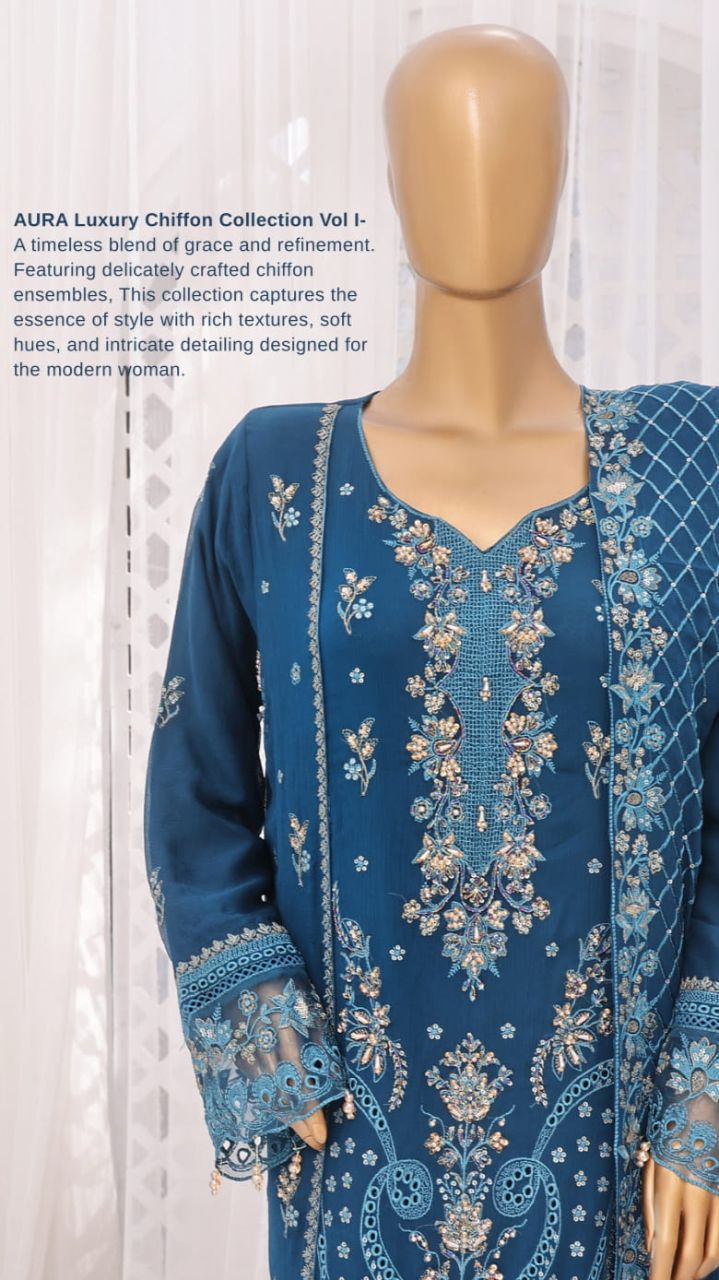 Neela (3 PC Stitched)