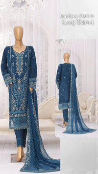 Neela (3 PC Stitched)