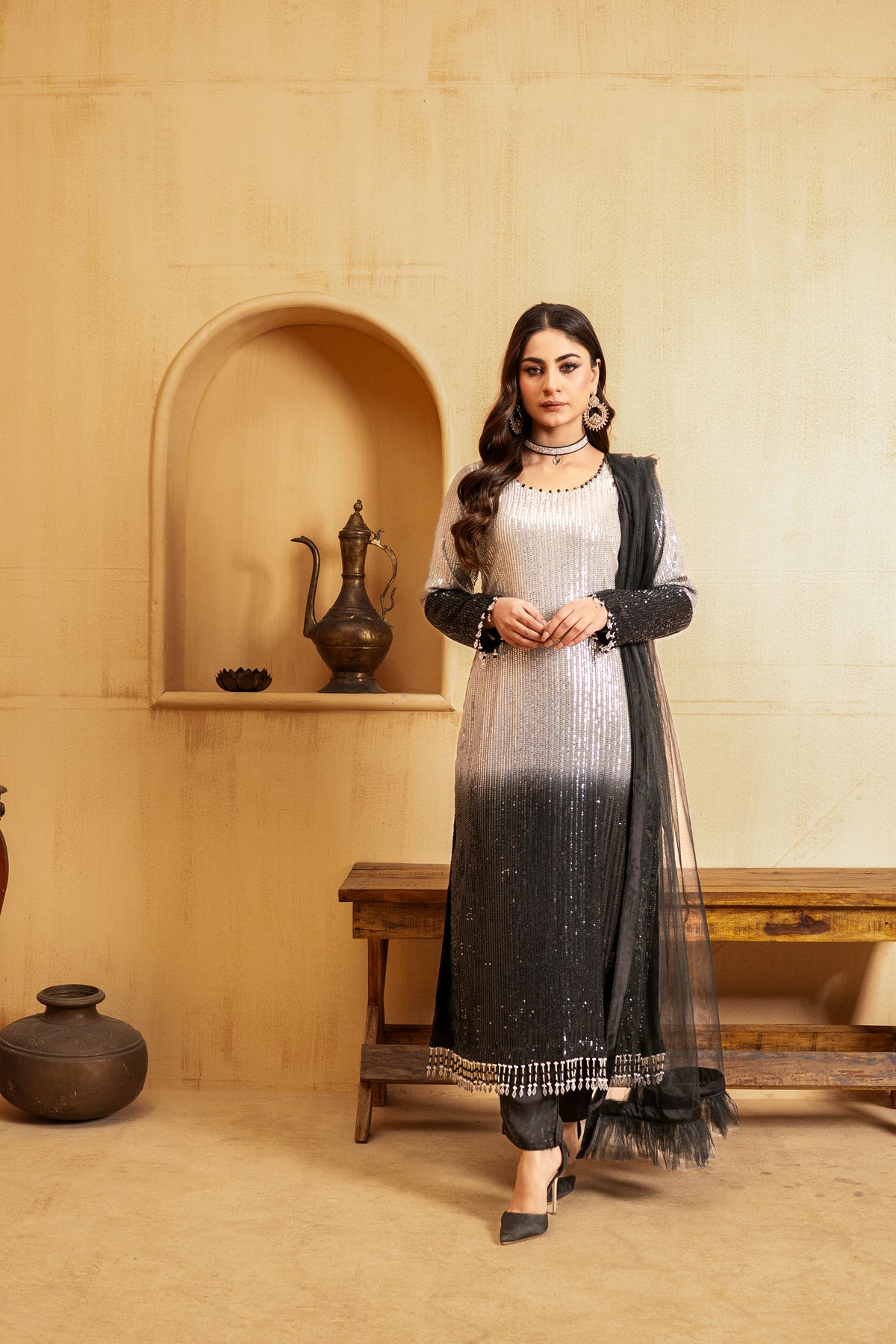 Queen Libas Luxury Pret Volume 1 - 03 Paara -Readymade Pakistani Suits UK