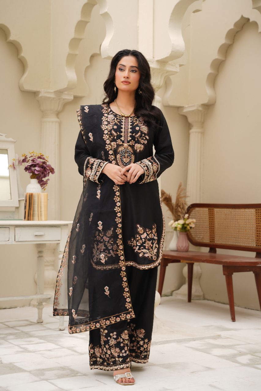 Pakistani Casual Dress - QL02 - Ethnic Inspired