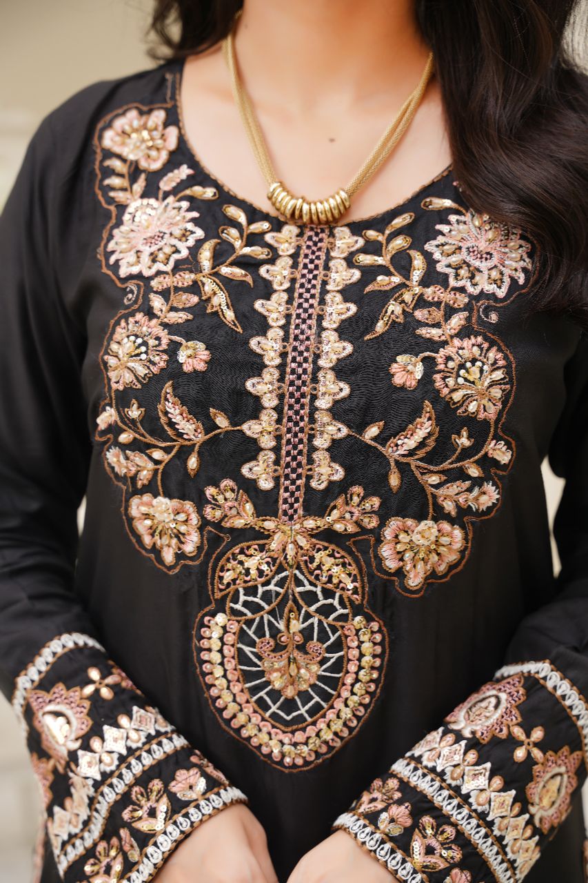 Pakistani Casual Dress - QL02 - Ethnic Inspired