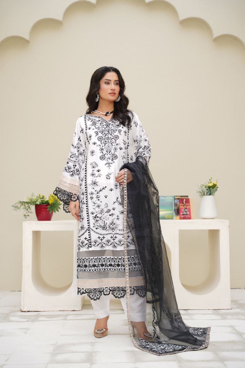 Pakistani Casual Dress - QL04 - Maria B Inspired