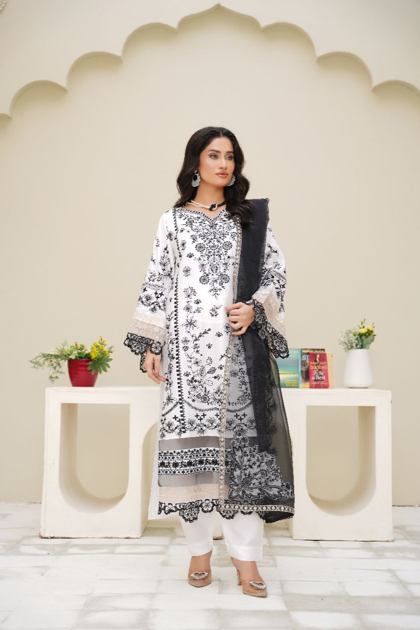 Pakistani Casual Dress - QL04 - Maria B Inspired