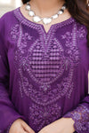 Har Din 4 – Purple Embroidered 3Pc Suit