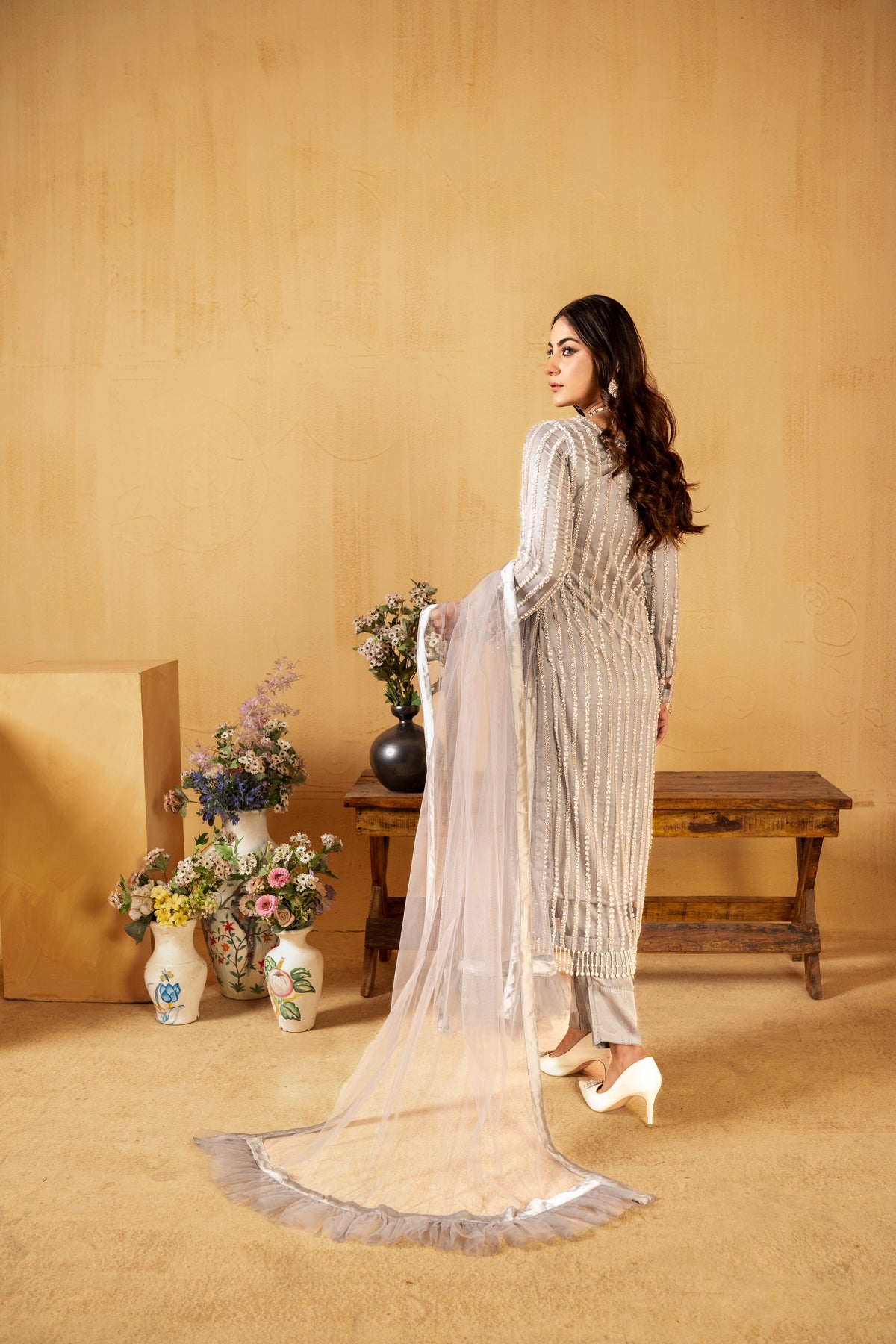 Queen Libas Luxury Pret Volume 1 - 09 Chandani -Readymade Pakistani Suits UK
