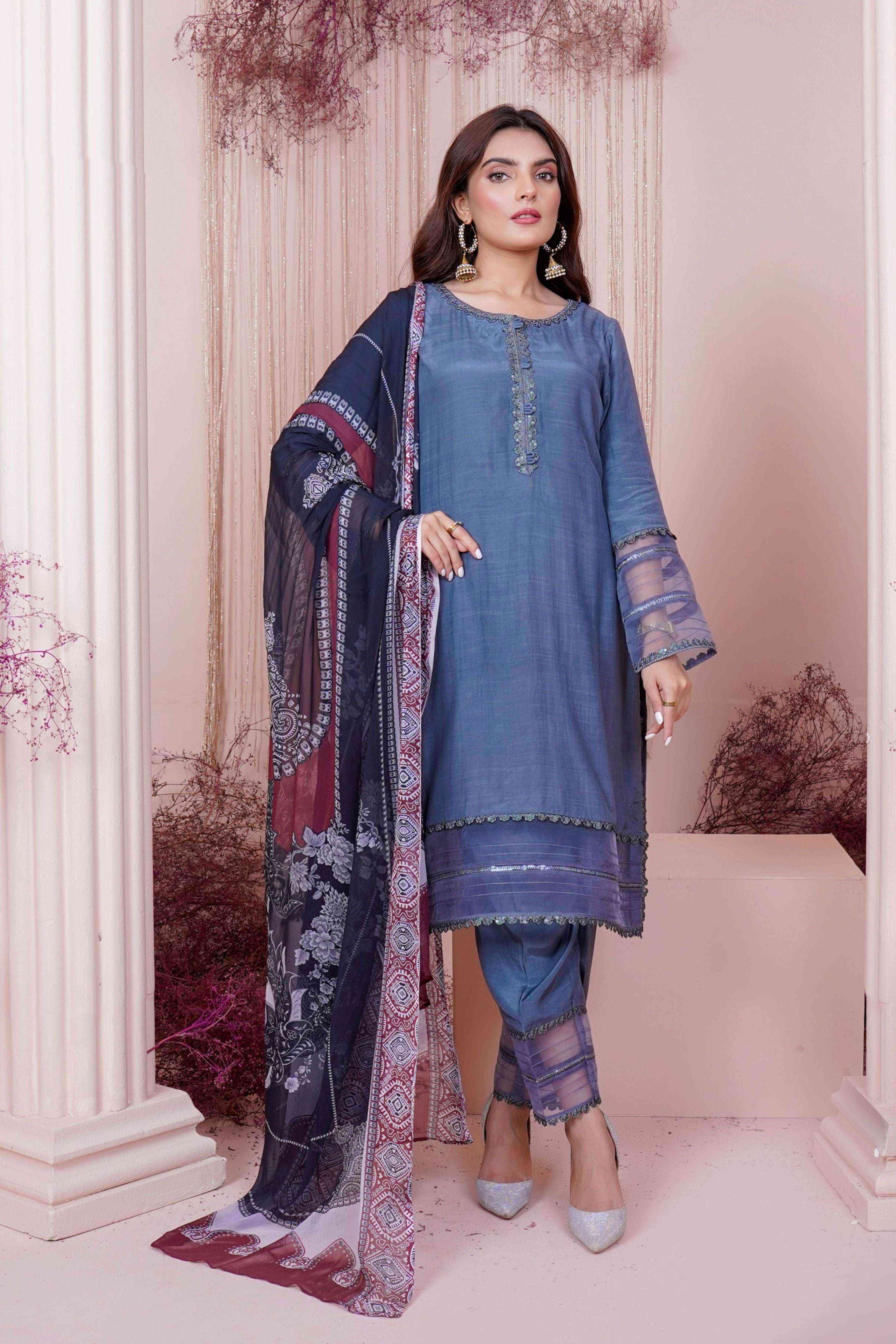 Stitched hot sale pakistani suits