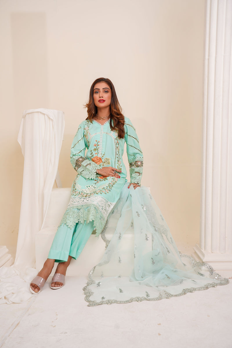 Queen Libas Linen Collection D2 - Ready to wear -Readymade Pakistani Suits UK