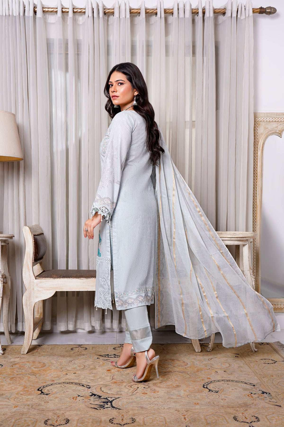 Queen Libas Summer Collection D/4 -Readymade Pakistani Suits UK