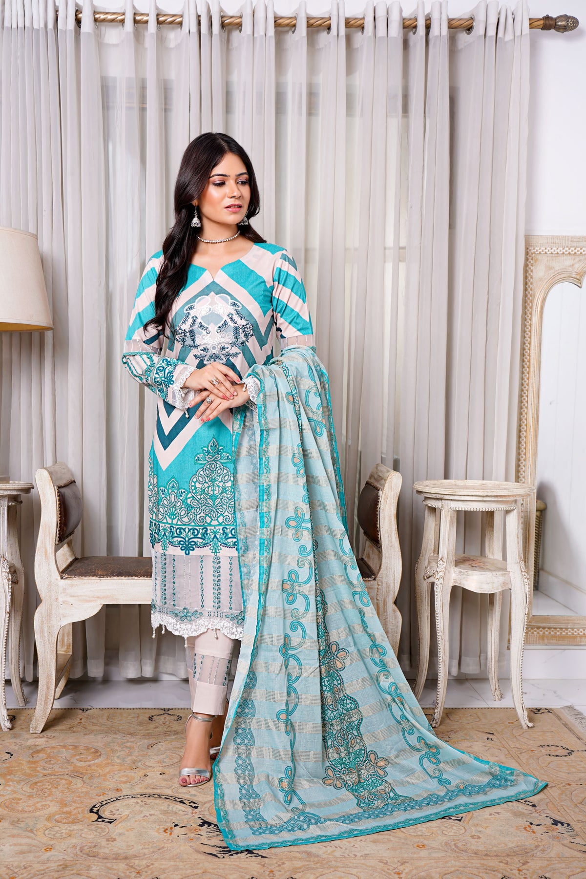 Queen Libas Summer Collection D/8 -Readymade Pakistani Suits UK