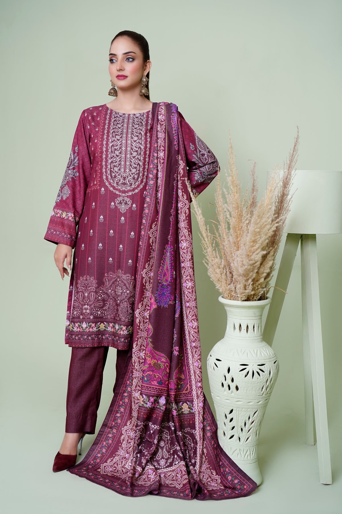 Queen Libas DH 01  - Dhanak  Ready To Wear -Readymade Pakistani Suits UK
