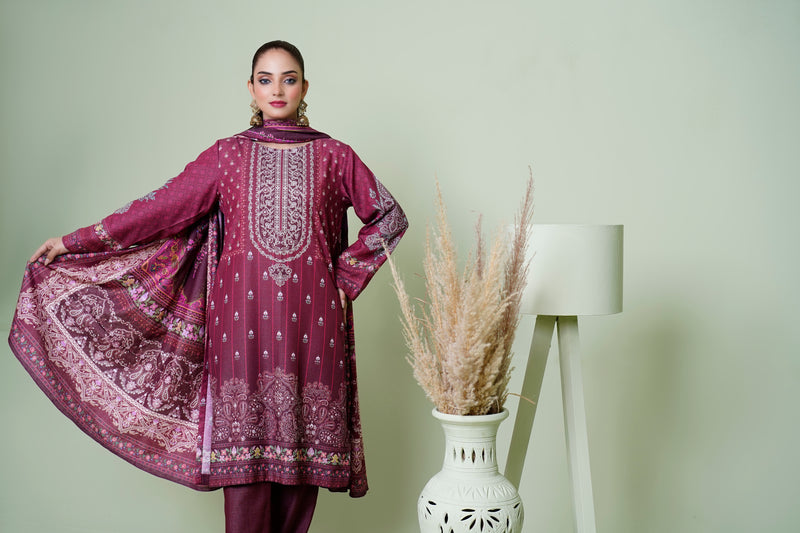 Queen Libas DH 01  - Dhanak  Ready To Wear -Readymade Pakistani Suits UK