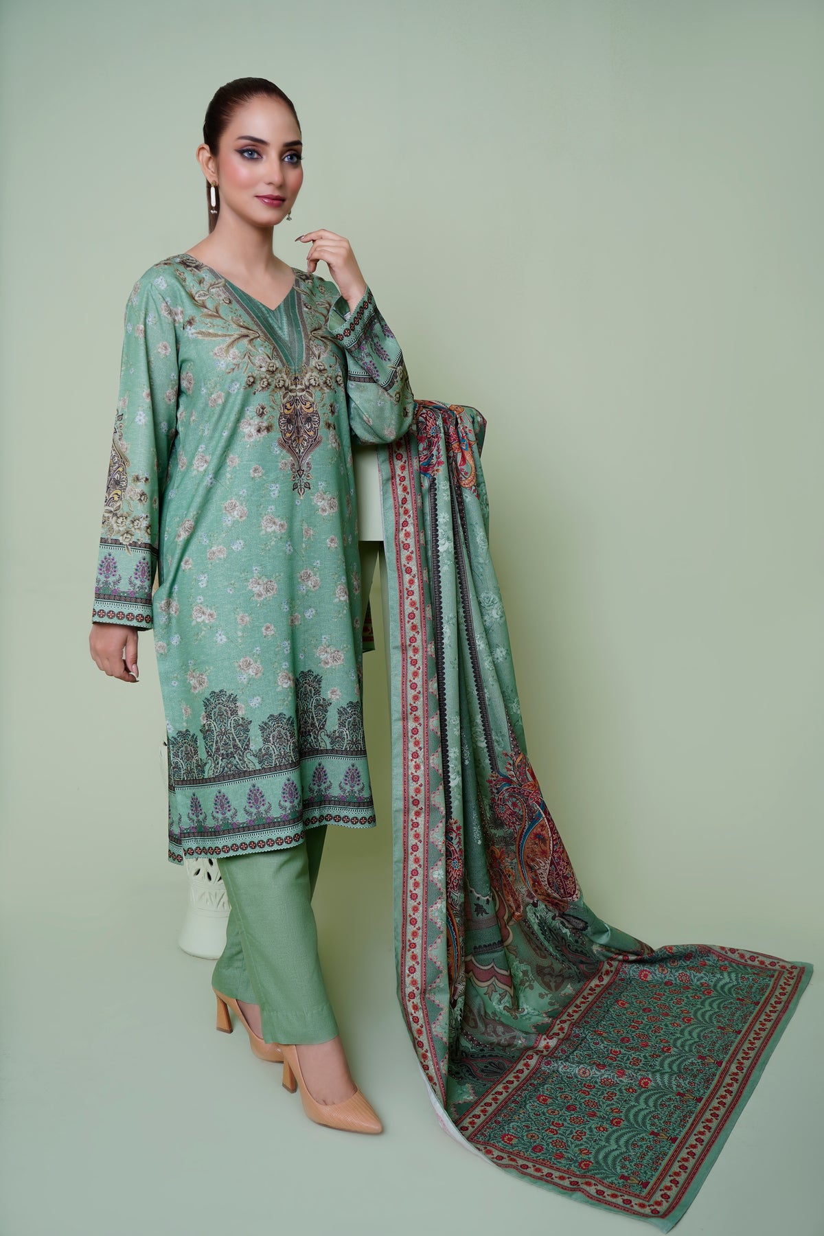 Queen Libas DH 02  - Dhanak  Ready To Wear -Readymade Pakistani Suits UK