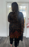 Maria B Printed Lawn Embroider Inspired Lux D-4 -Readymade Pakistani Suits UK