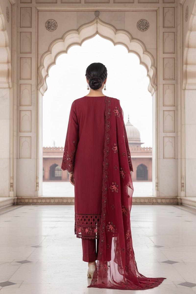 Laal (3 PC Stitched)