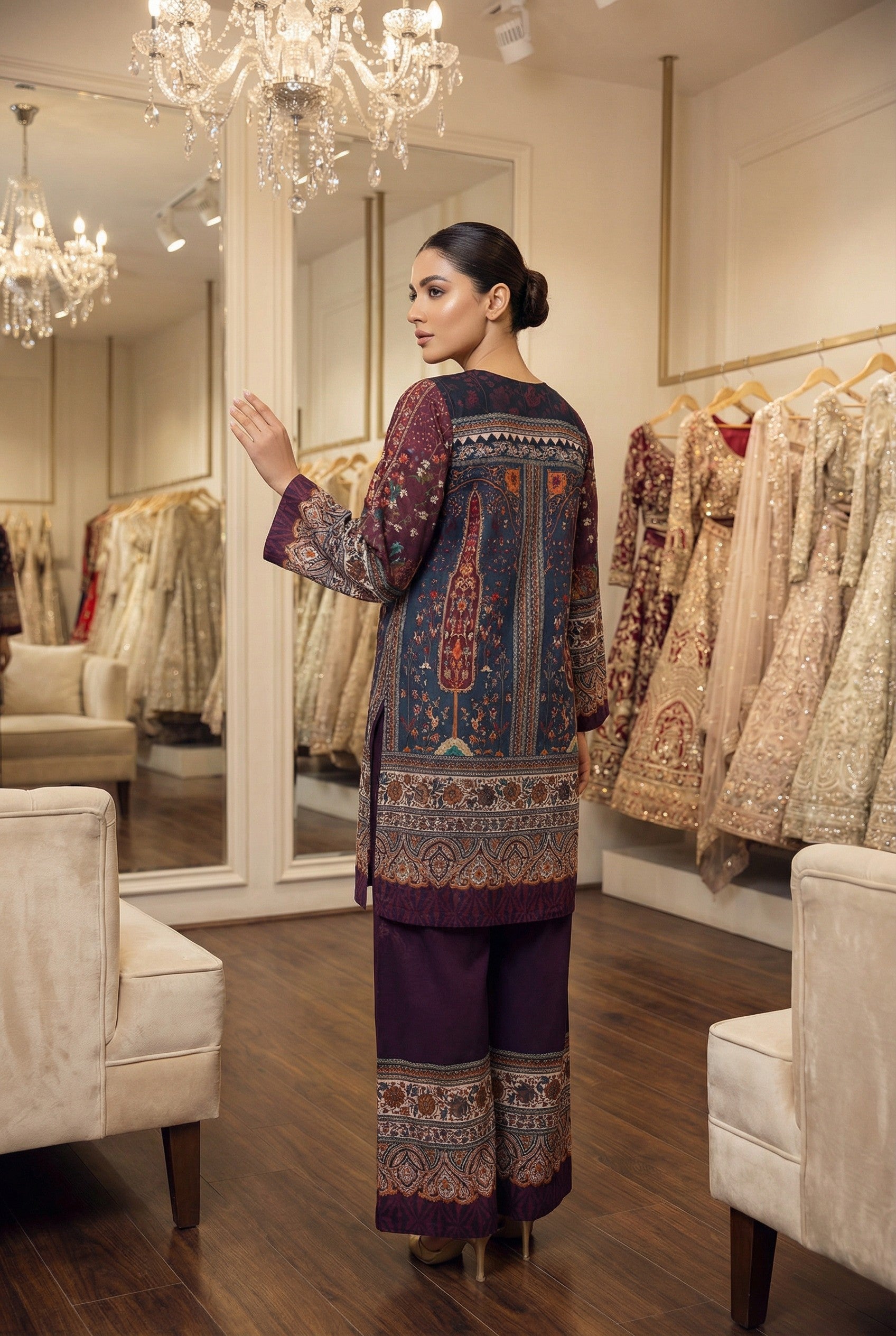 Queen Libas -Khaddar 2pc Co-Ords