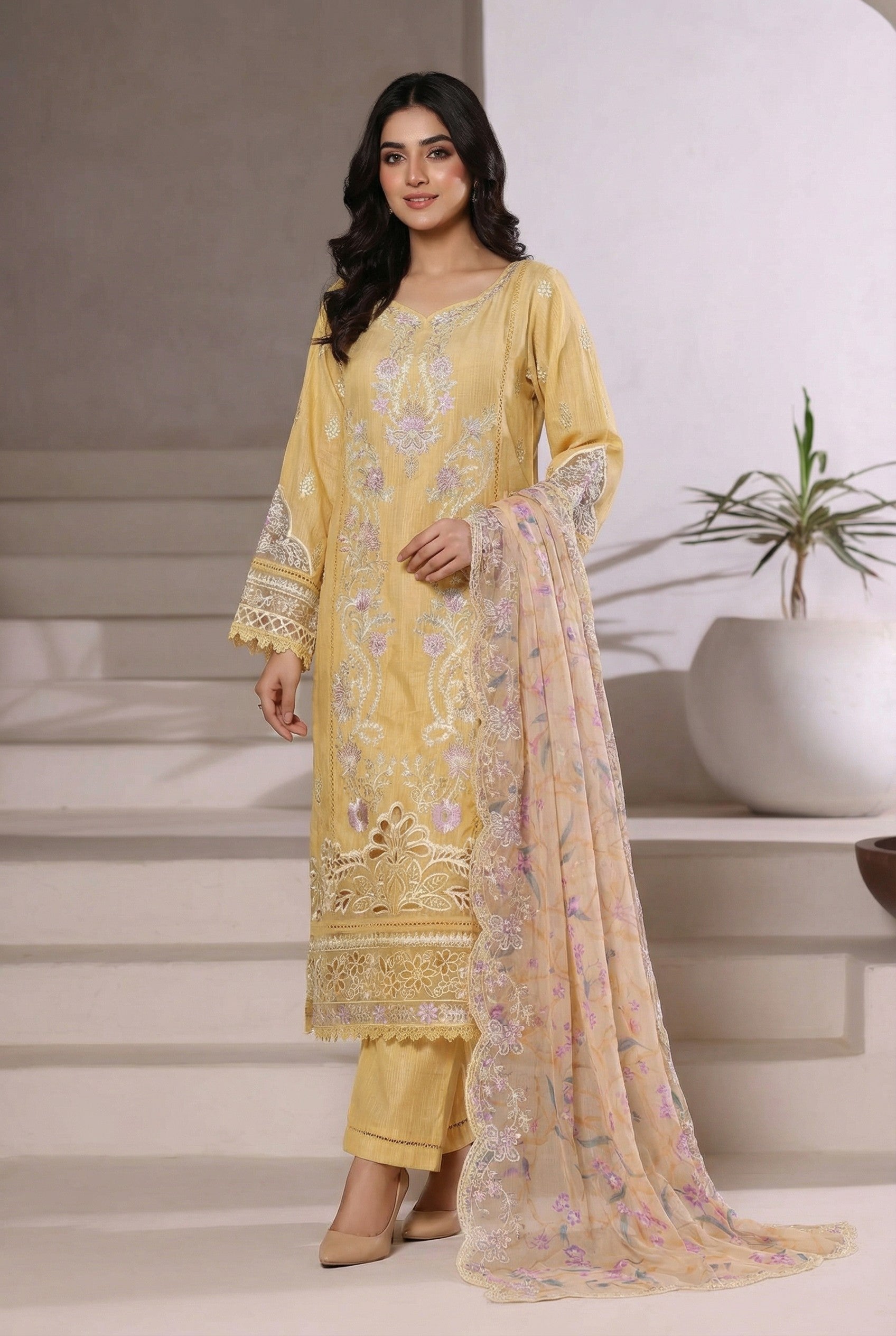 Gulbahar (3 PC Stitched)