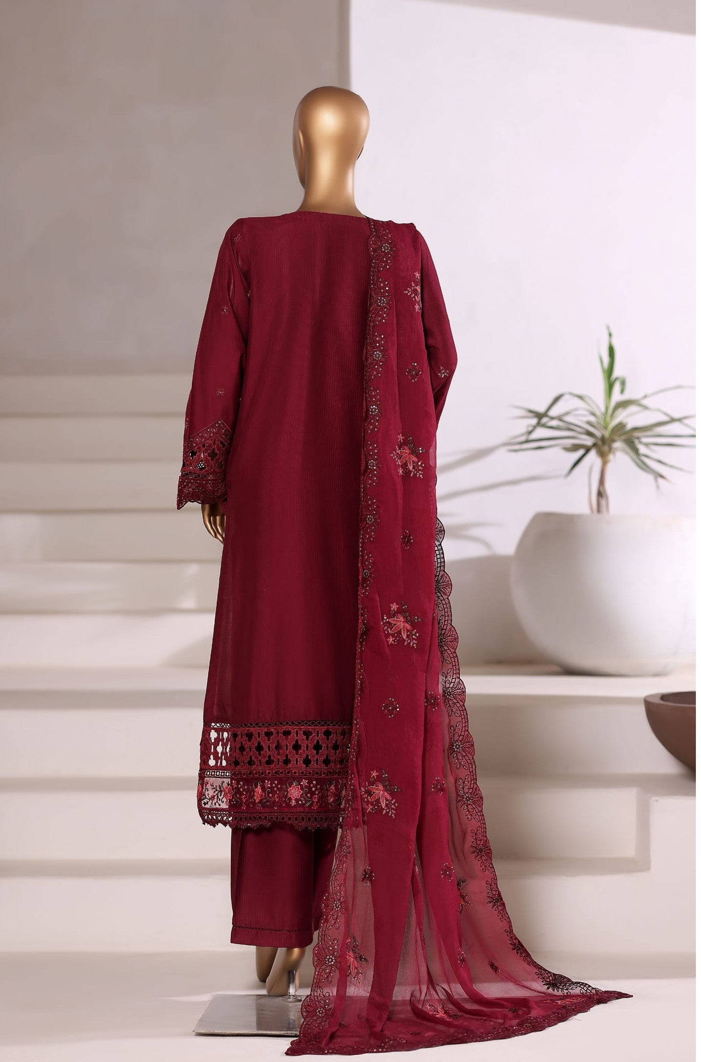 Laal (3 PC Stitched)