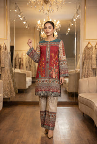 Queen Libas -Khaddar 2pc Co-Ords