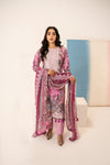 Queen Libas Pakistani Lawn Suit UK - Elegant Pink Design.