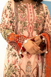 Queen Libas Pakistani Lawn Suit UK with Elegant Print.