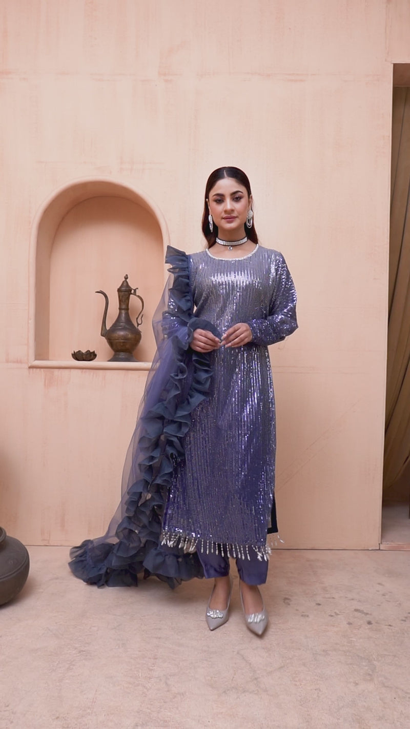 Queen Libas Luxury Pret Volume 1 - 04 Chaman - Pakistani Readymade Suit