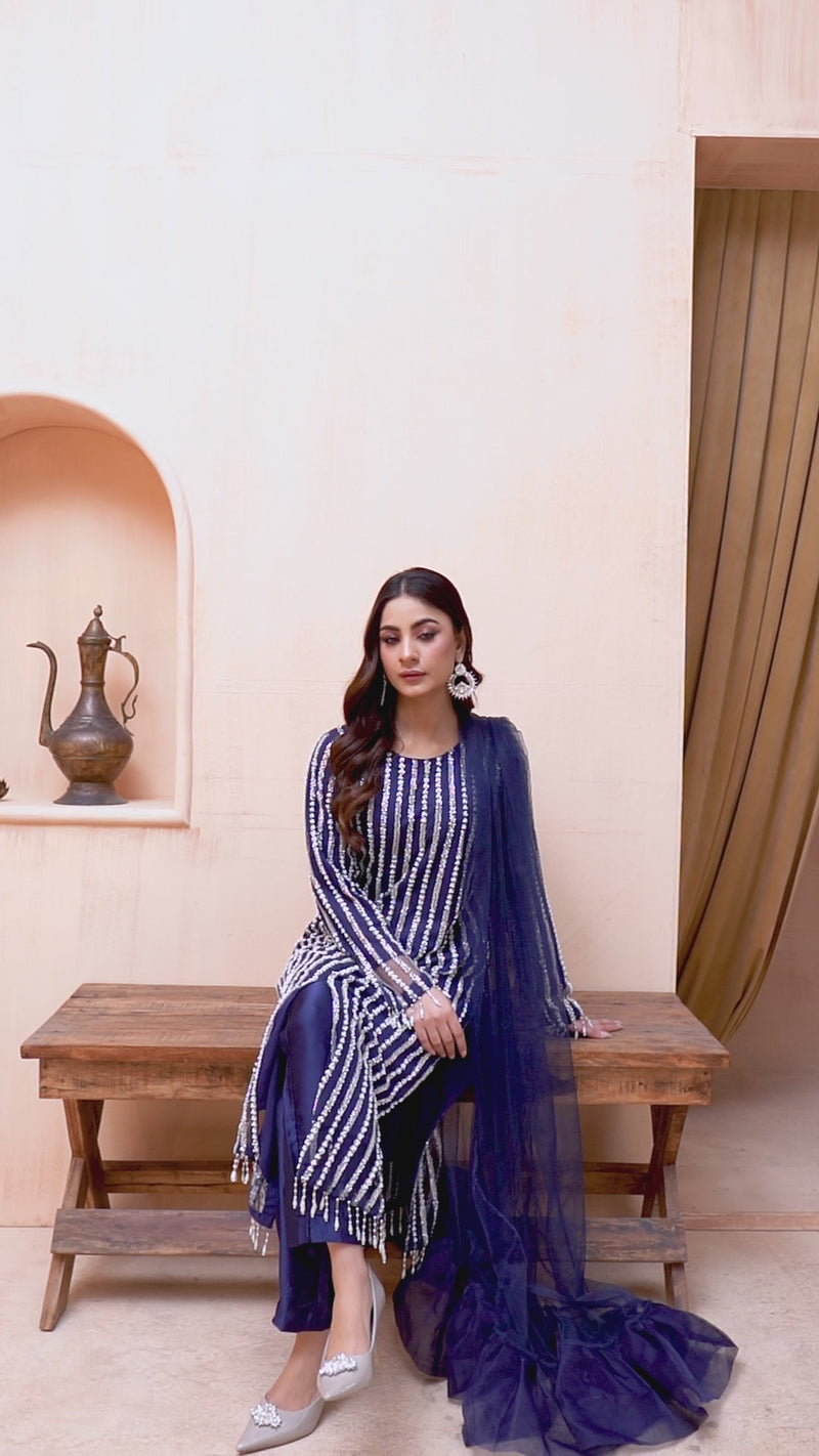 Queen Libas Luxury Pret Volume 1 - 02 Sahar - Pakistani Readymade Suit